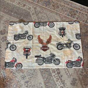 Harley-Davidson Red and Black Motorcycle pillow case